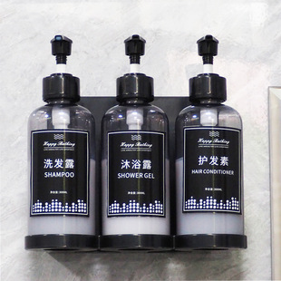 in stock Hotel Soap Dispenser Shampoo Shower Gel Bottling Hanger Wall-mounted Hotel Homestay Hand Sanitizer Box