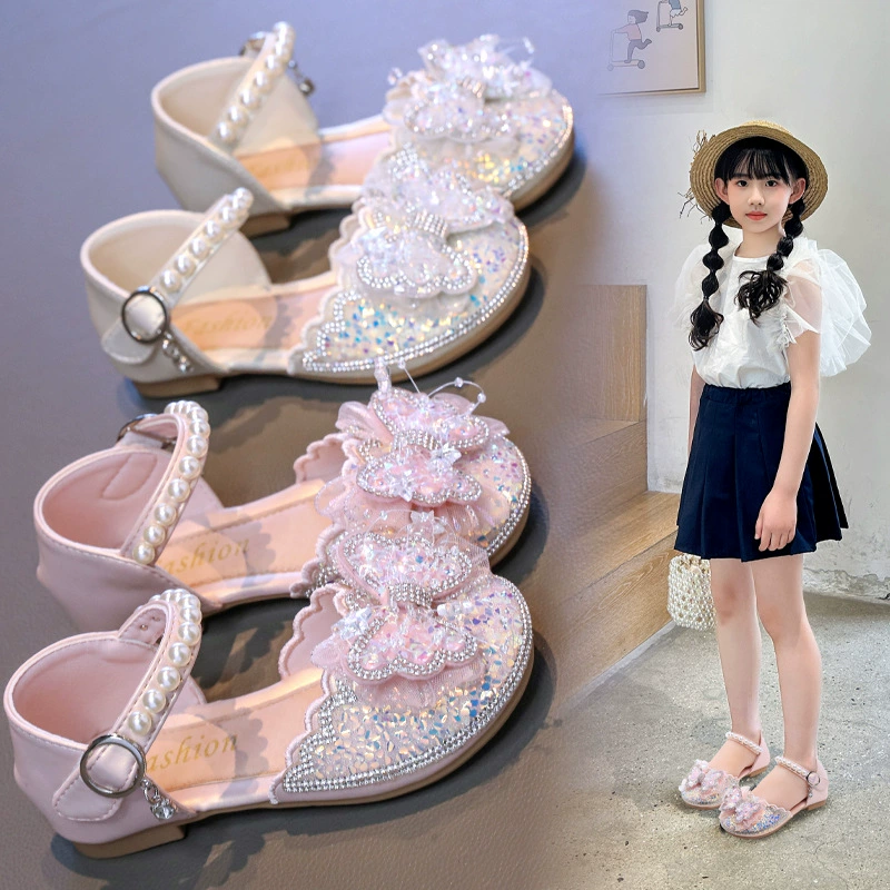 Весна 2025 новая девушка Баотоу бант детка мода стразы