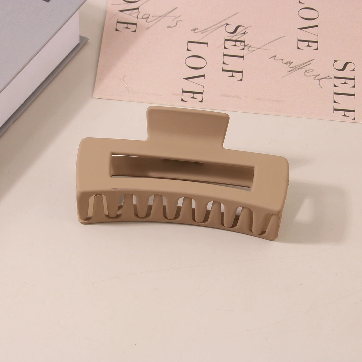 (Cross-border trading), rectangular matte crab pin, big shark, hairgrip, Amazon, simple and elegant design