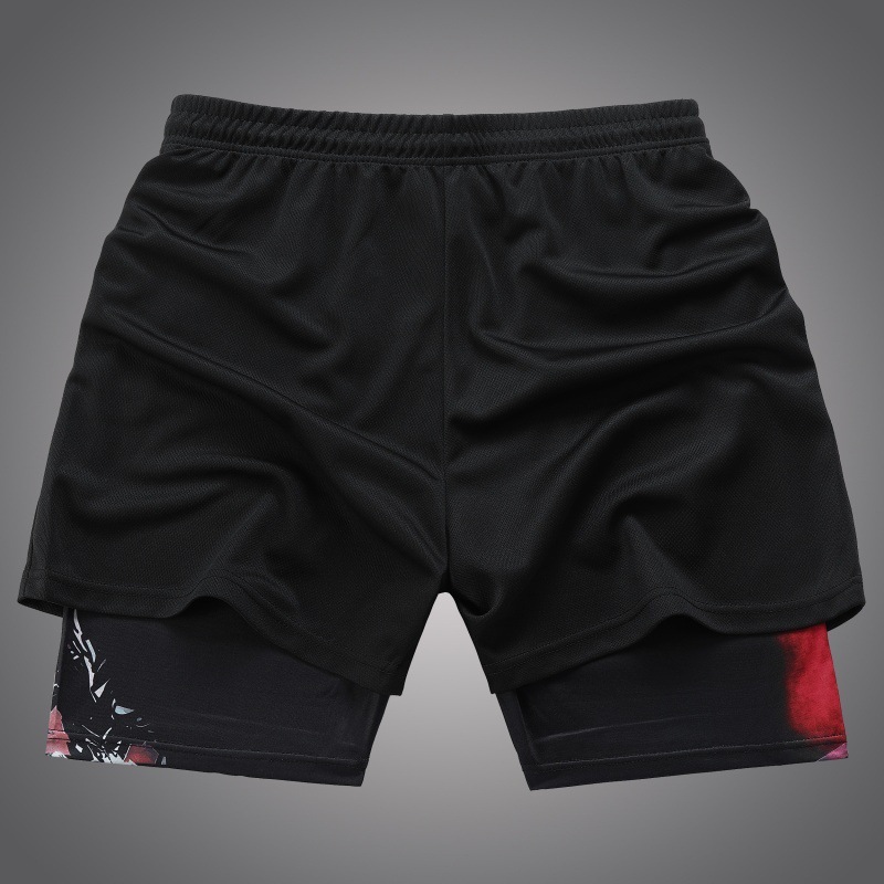 El comercio exterior transfronterizo de verano europeo promueve pantalones cortos de hombre de malla de secado rápido delgada transpiración suelta