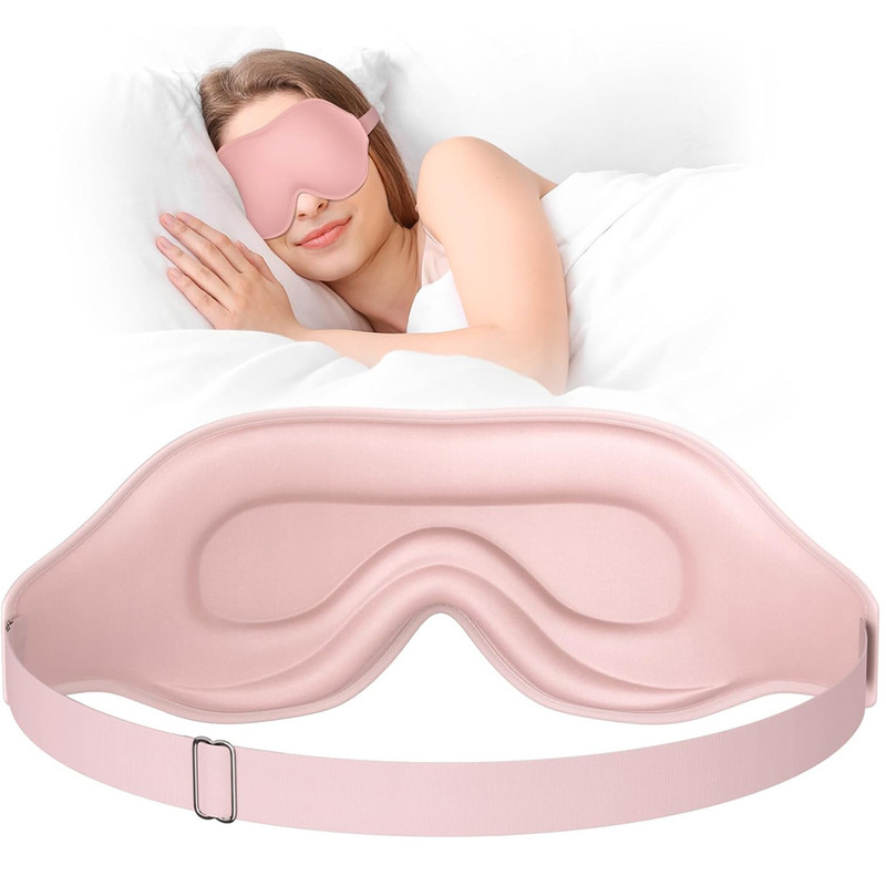 跨境3D立体睡眠眼罩航空透气鼻翼不压眼午休夜间全遮光遮光护眼|undefined