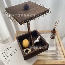 简约项链展示架可旋转头绳发夹车挂钥匙链手机链收纳耳环发圈收纳