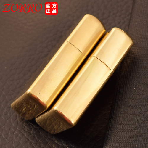 Zorro kerosene lighter 902S thickening machine Blue Icefield copper light plate machine creative retro old-fashioned grinding wheel lighter