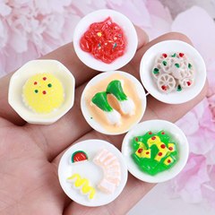 新款仿真盤子牛排米飯炒菜食玩 樹脂diy配件手機殼鑰匙扣吊墜裝飾