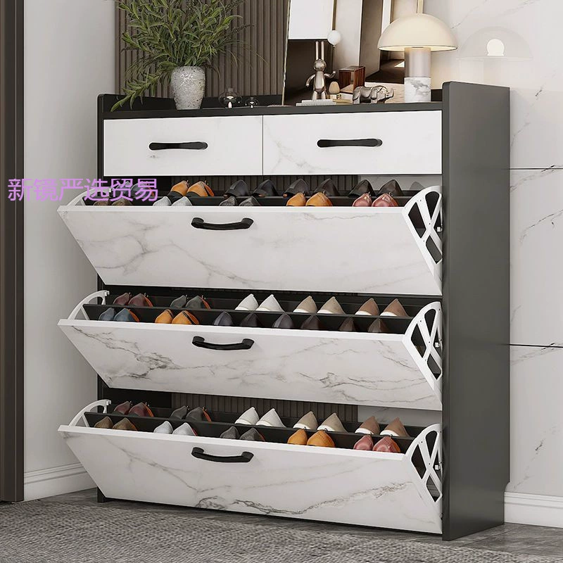 Ультратонкий обувной шкаф на дверном проеме домашний кувет большой емкости пыленепроницаемый белый держатель обуви простой шкаф для гостиной простой экономический тип