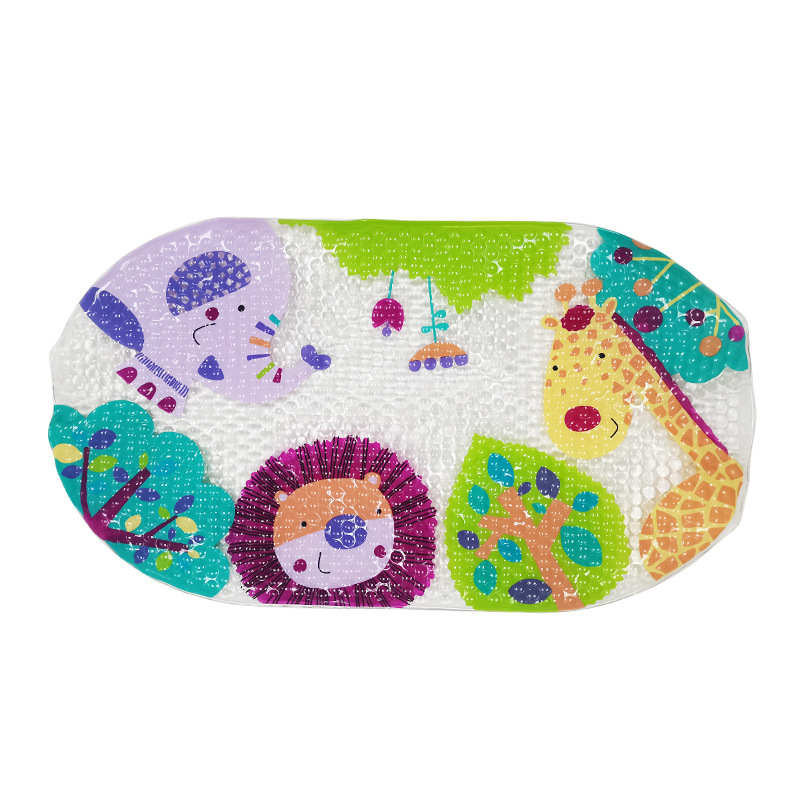 Patrón de impresión transfronteriza PVC baño antideslizante alfombra con adsorción Hotel ducha bañera alfombra de piso estera de piso de protección del medio ambiente fabricante