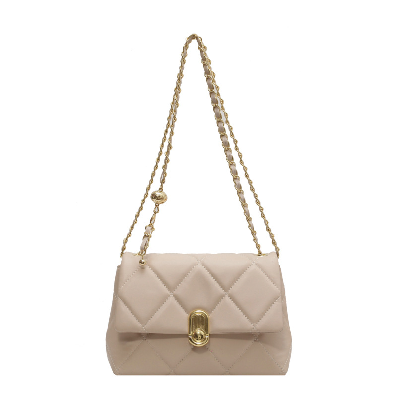 Bolso de cadena de diamond para mujeres 2025, nuevo bolso de hombro de moda versátil, popular explosión de alto nivel, bolso de mochila extranjero