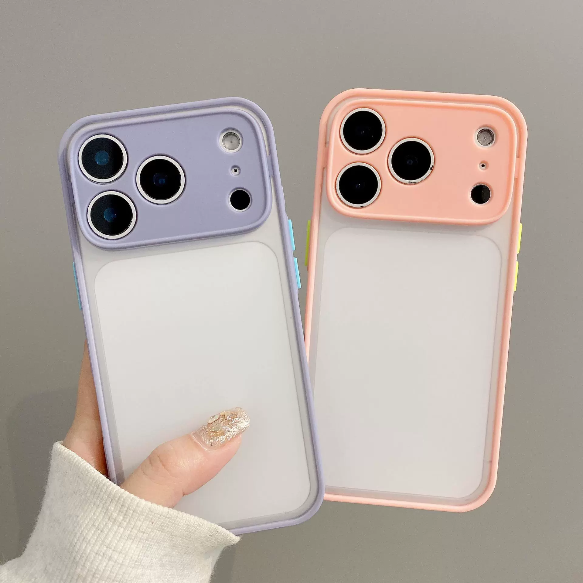 适用iPhone17手机壳魅影肤感护眼精孔苹果16pro磨砂7plus硬保护套