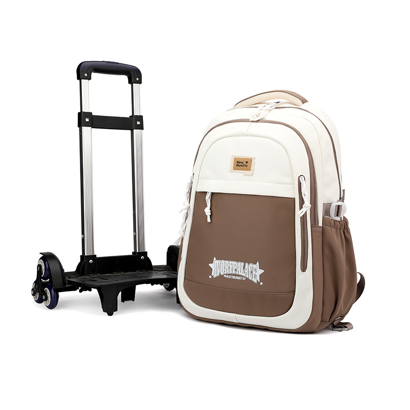 Pescado natural nueva mochila de tirón para niños 3 - 6 grados, mochila de alta capacidad para estudiantes de secundaria secundaria