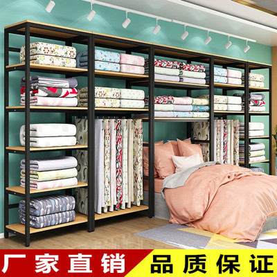家紡店貨架展示架床單面料展示櫃被子枕頭布料床上置物架現貨出口
