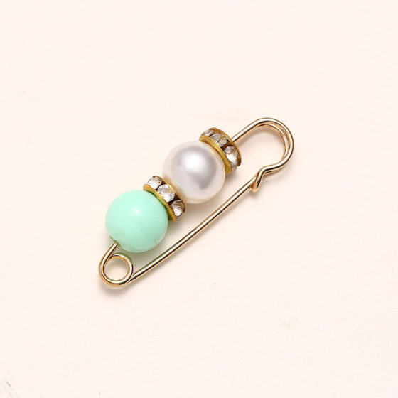 Cross-border Pearl Brooch Pants Waist Pin Fixed Clothes Skirt Waist Large Change Small Artifact Anti-running Light Waist Buckle