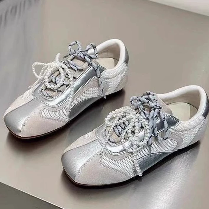 Двухцветная повседневная обувь с бантом, натуральная кожа, soft sole