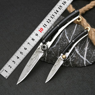 Factory Direct Sales Foldableing Knife Small Household Fruit Knife Gift Knife Keychain Express Delivery Mini Portable Compact