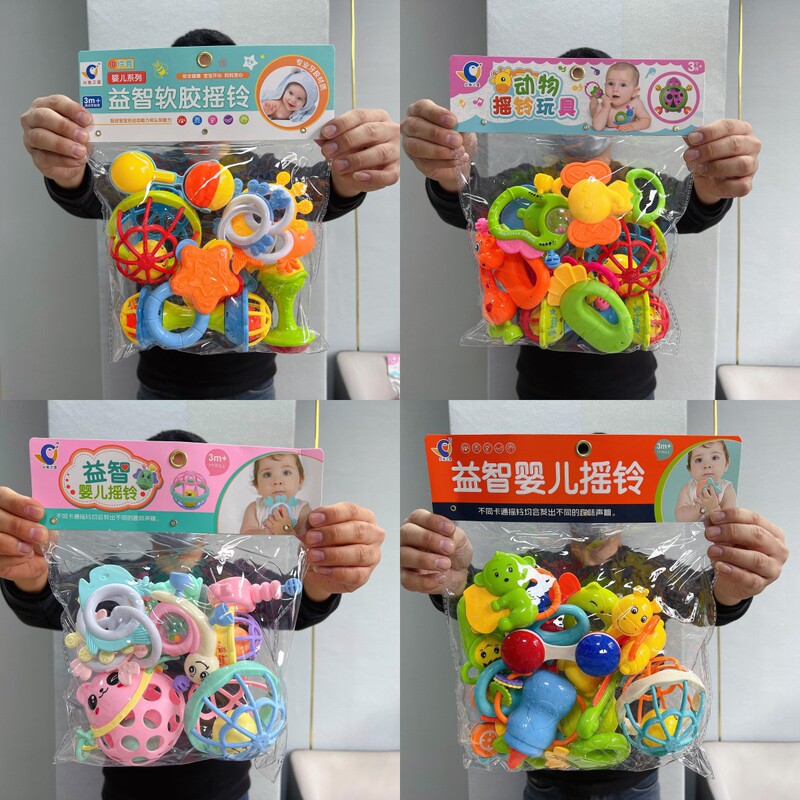 Cross-Border Export to Southeast Asia Baby Hand Rattle Toys 0-6-12 Months Baby Teething Newborn Rattle Set Cross-Border Export to Southeast Asia Baby Hand Rattle Toys 0-6-12 Months Baby Teething Newborn Rattle Set