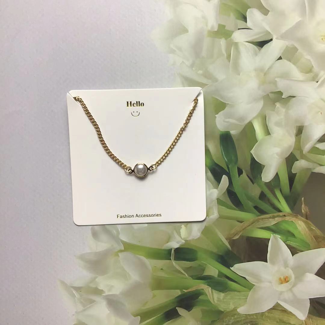 1 Pieza Estilo Simple Fiesta Banquete Autofoto Color Sólido Tarjetas De Embalaje De Joyería display picture 4