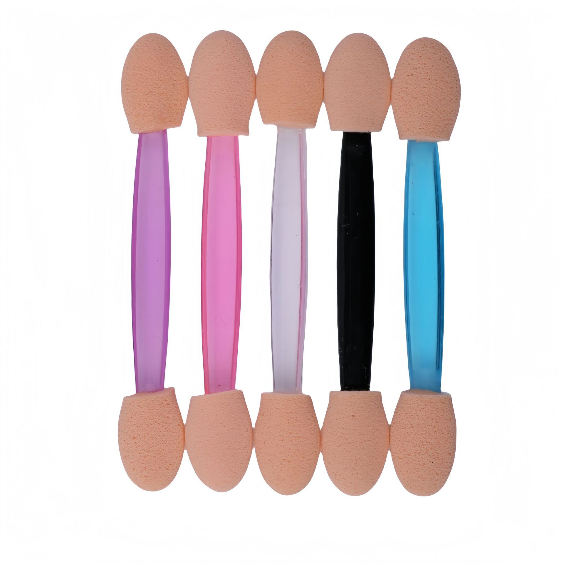 Box of 100 double-ended sponge eye shadow sticks 6.5cm disposable…