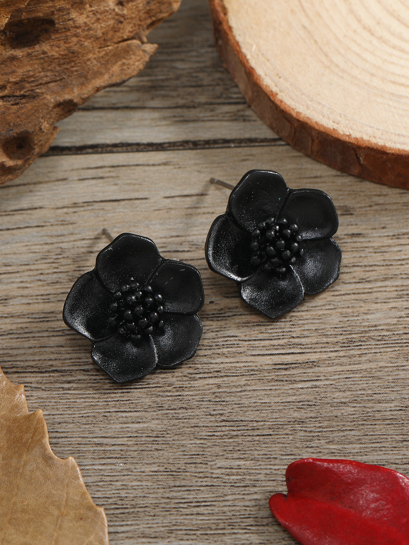 12g Weight Ear Studs Classification 1 Pair Quantity 1 Pair Simple Style Flower Alloy Enamel Women's Ear Studs