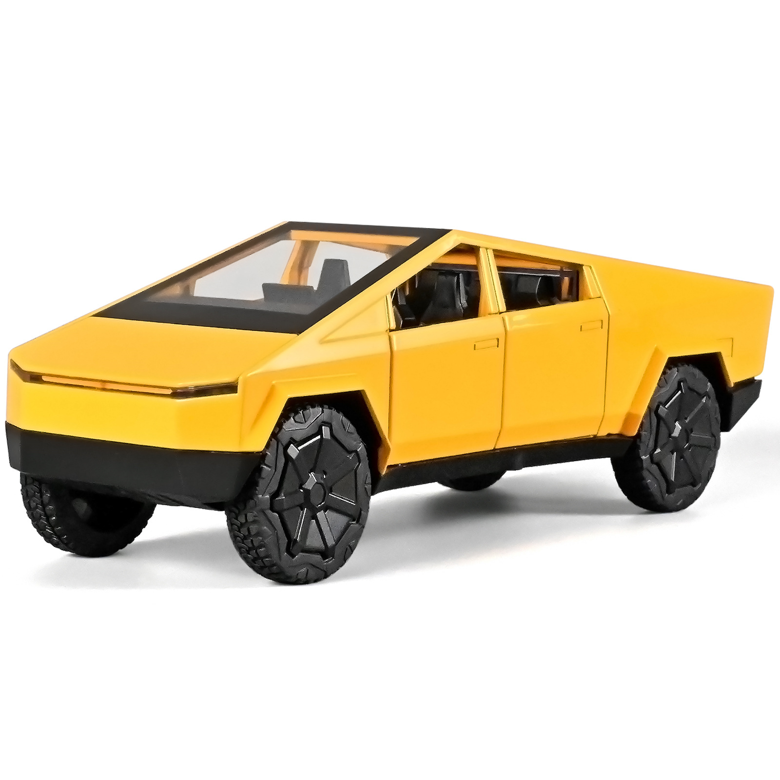 Modelo de Camioneta Todoterreno 1/28 de Aleación con Retroceso, Luz y Sonido para Niños