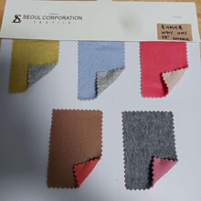 韩国东大门2025新款双面异色毛呢面料现货