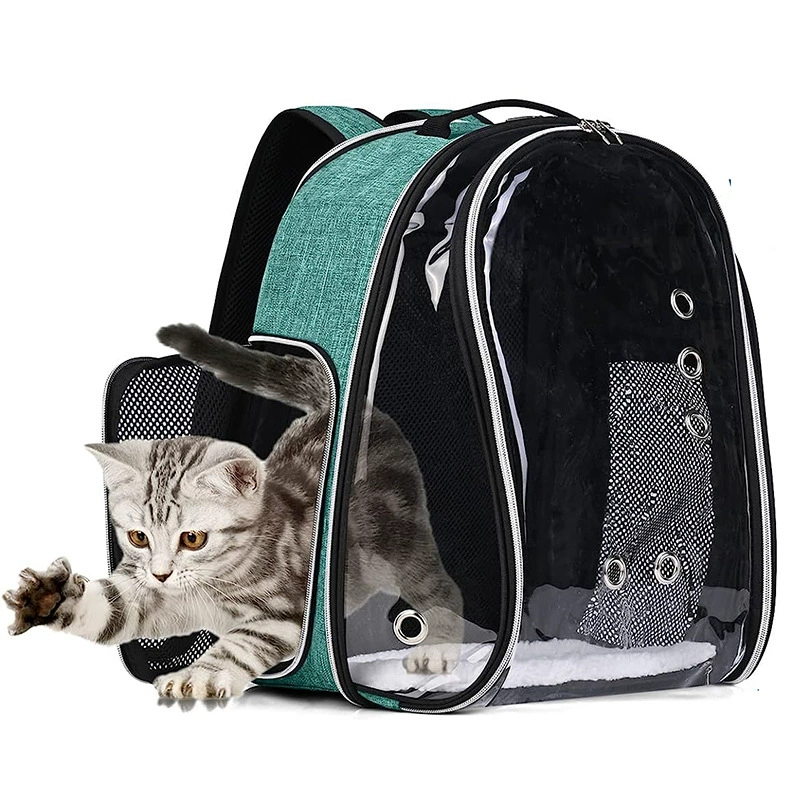 Space Meow Прозрачная сумка для кошек Портативная космическая капсула Собака через плечо Кошка Сумка для кошек Рюкзак для переноски домашних животных