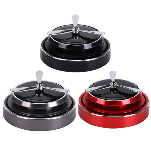 Solar rotating perfume seat car decoration, light energy driven car aromatherapy ornaments, car interior ornaments, perfume and fragrance