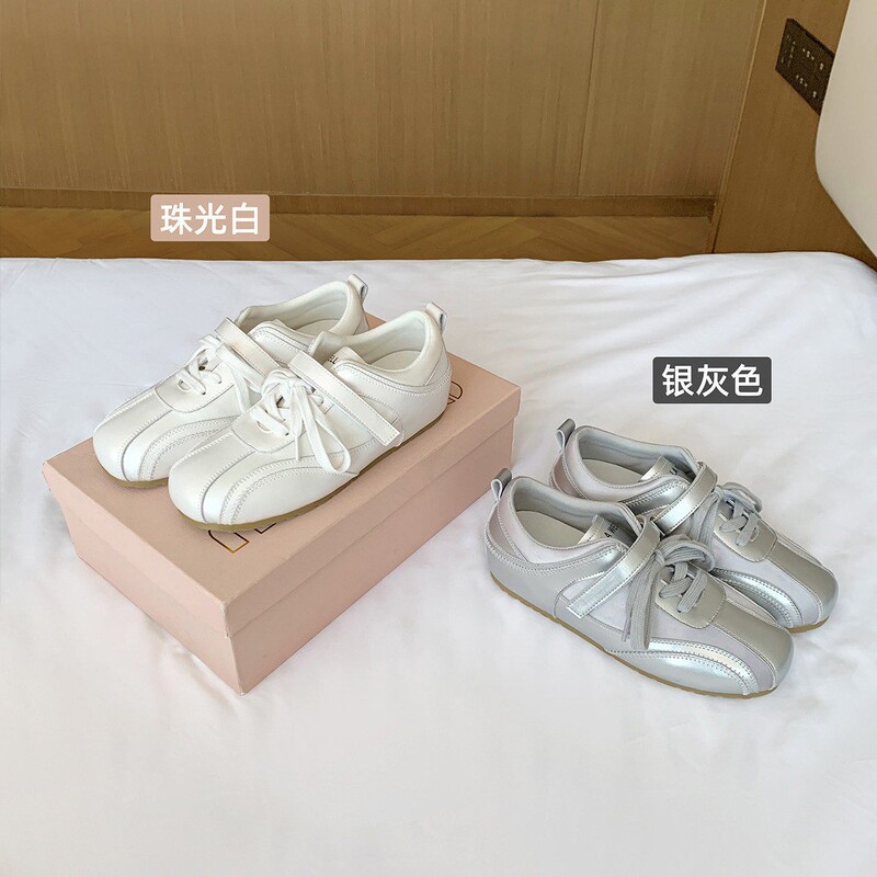 Sheepskin Version~Inner Height-Increasing Ballet Trainers for Women, New Spring/Summer Satin Velcro Racing Shoes, Sports Casual Shoes Sheepskin Version~Inner Height-Increasing Ballet Trainers for Women, New Spring/Summer Satin Velcro Racing Shoes, Sports Casual Shoes