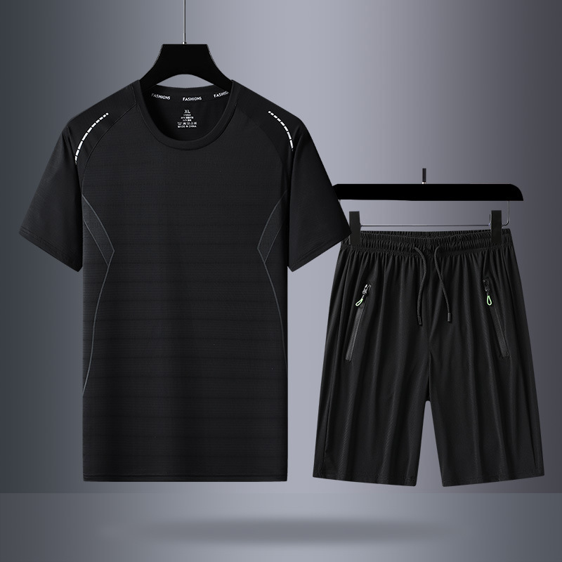 Negro (manga corta + pantalones cortos)