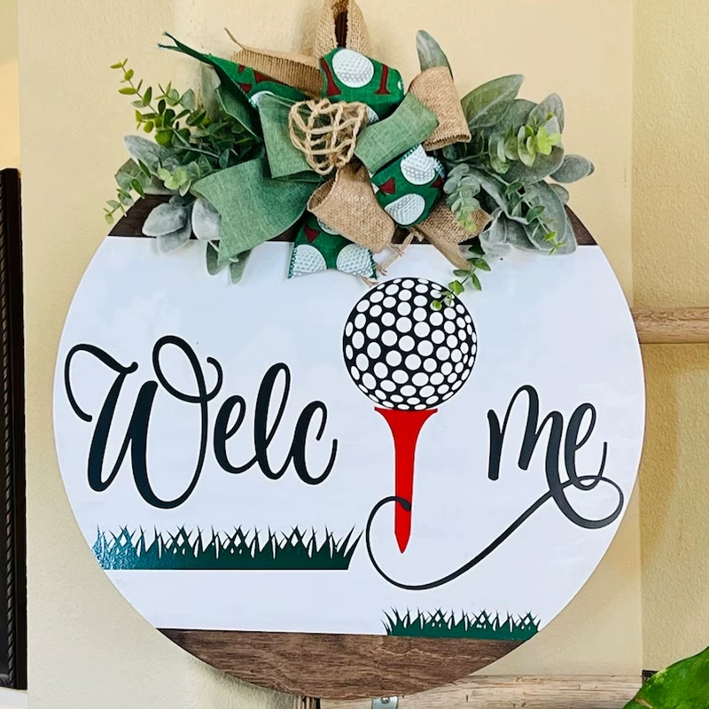 Трансграничный welcome приветственный знак деревянный дверной знак дома настенные украшения передняя дверь декоративные двери листинг кулон
