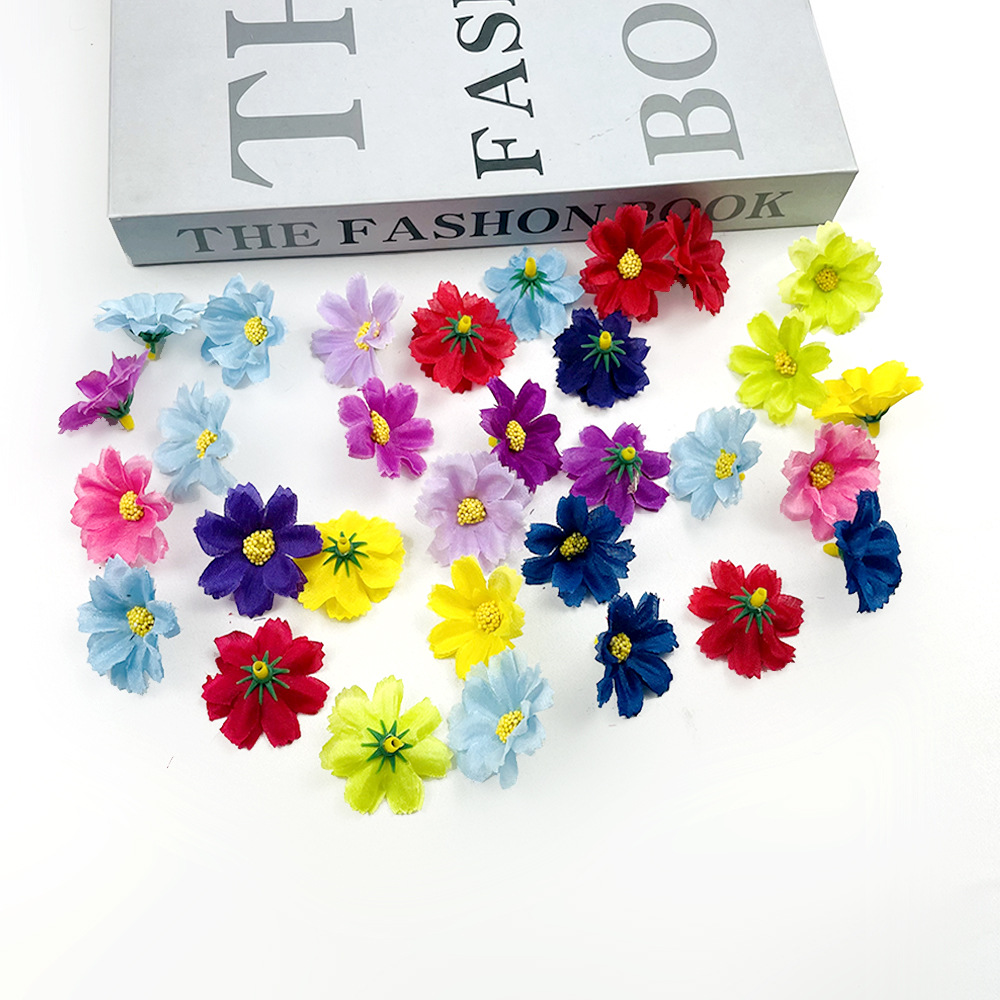 Simulación de flores de orquídeas de danza Daisy DiDi flores de flores tocado muñeca pastel ramo decoración de flores de danza