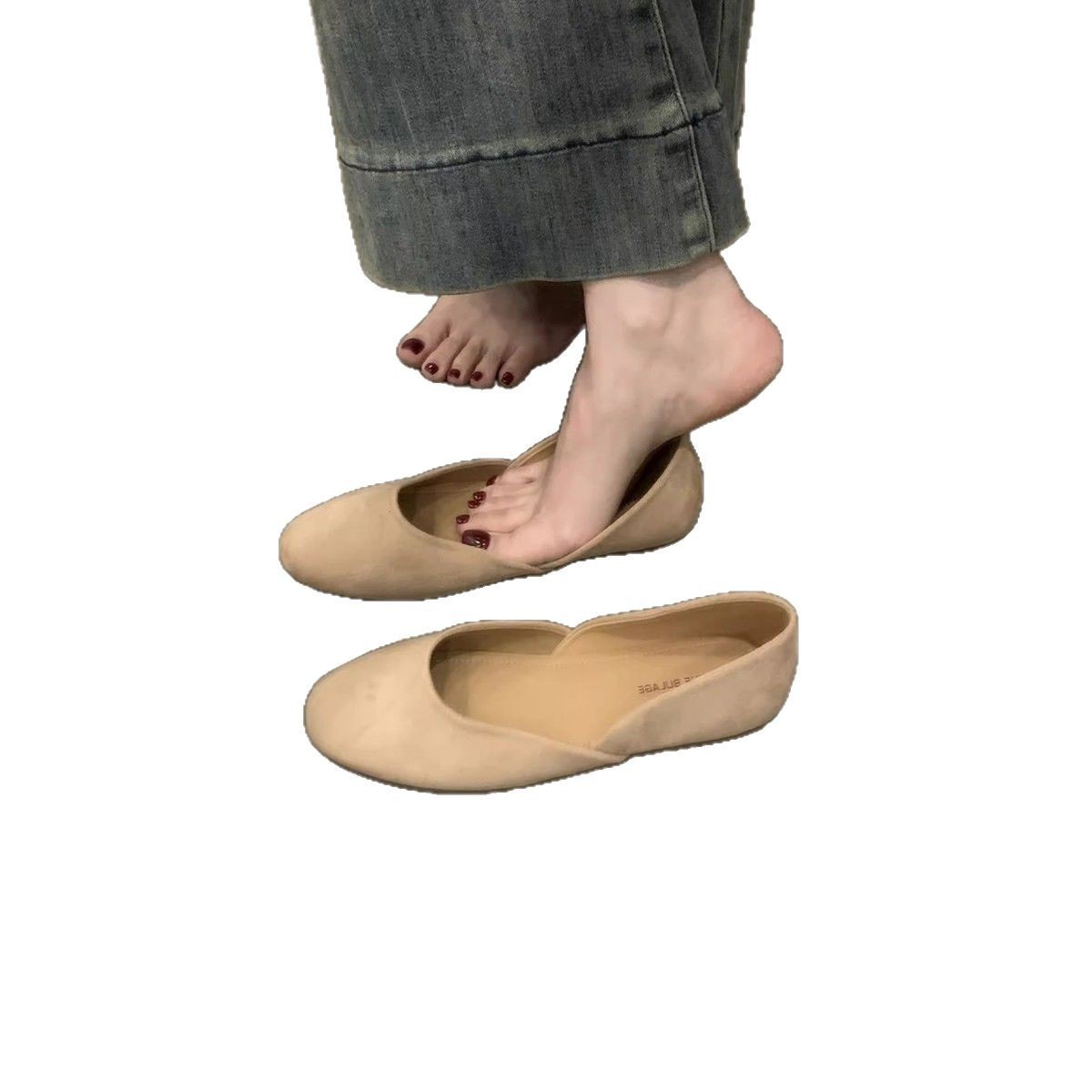 Zapatos retro suaves de camisa, zapatos de mujer nuevos zapatos rojos blancos claros con zapatos de falda única