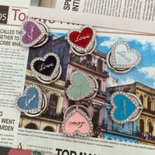 原创滴油爱心love手机指环扣支架手指扣手机壳拉环贴镶钻金属支架