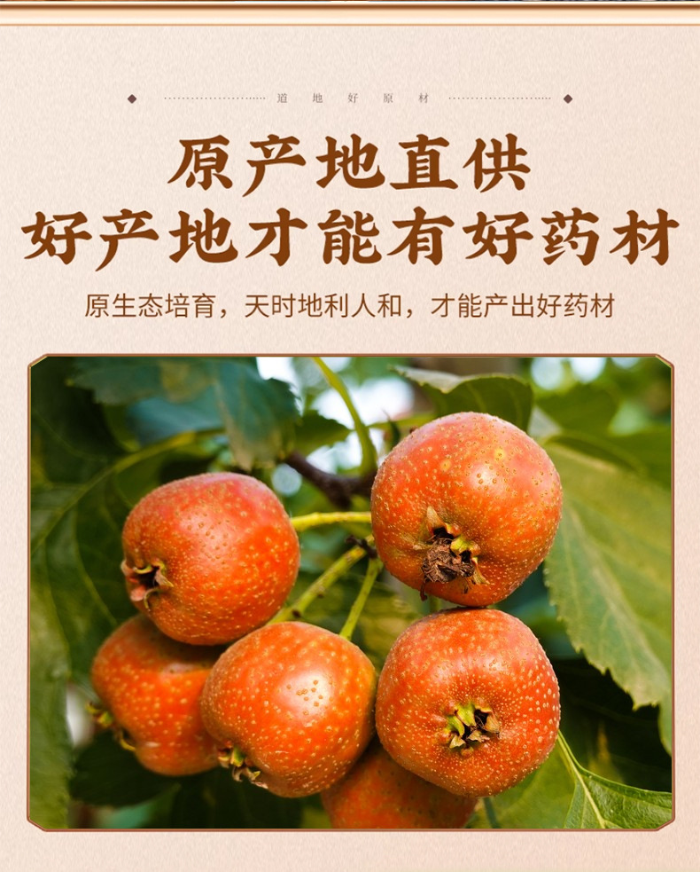 Dried Hawthorn Slices Shan Zha 山楂 Seedless Center Rings Herbal Tea Ingredient 100g key features
