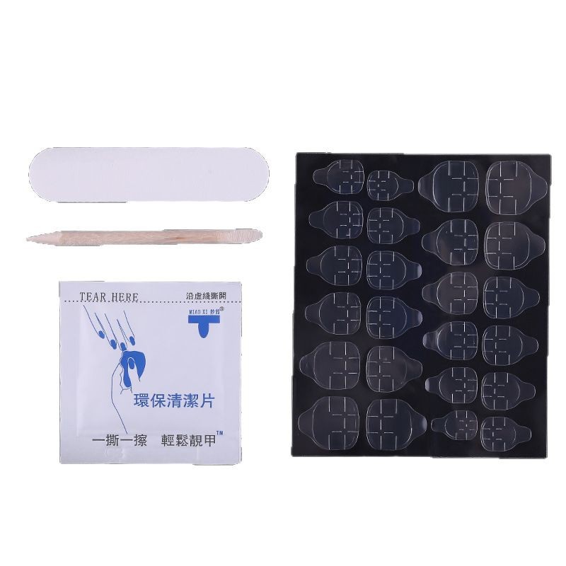 Manicura desgaste pieza de uñas producto terminado 30 piezas en caja desmontable uso repetido falso desgaste de uñas parche completo palo pieza de uñas