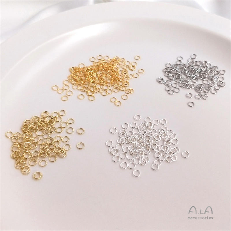 Color-Preserving 18K Titanium Steel Ultra-Fine Small Open Ring 14K Gold Single Ring High-Strength Anti-Pull Opening DIY Chain Connection O Ring Color-Preserving 18K Titanium Steel Ultra-Fine Small Open Ring 14K Gold Single Ring High-Strength Anti-Pull Opening DIY Chain Connection O Ring