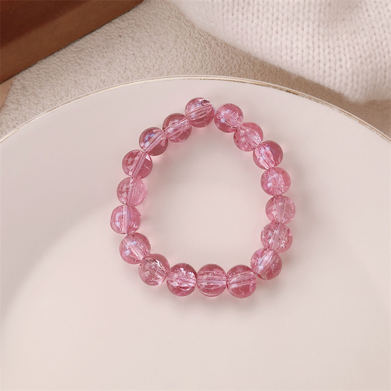 Pulsera de cuentas degradadas de hielo de estilo explosivo Mori alrededor de los dedos