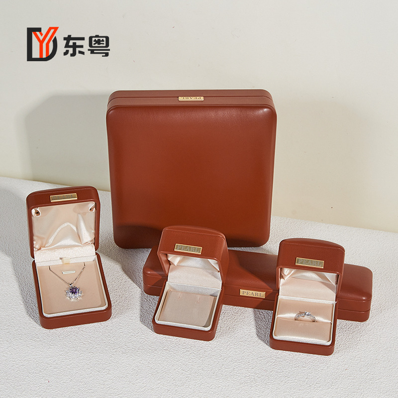 フルシルク PU レザージュエリーボックスジュエリー包装ボックスリングボックスブレスレットネックレスジュエリーボックスブレスレット収納ボックス