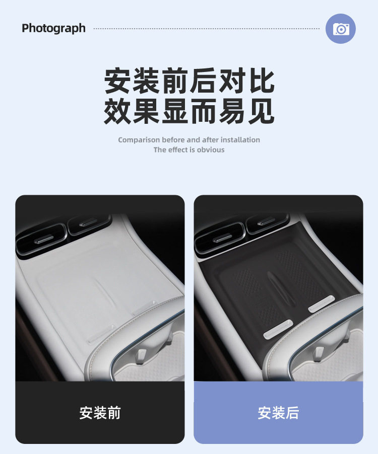 Suitable for 26 models of Changan Qiyuan A06, silicone wireless charging cup mat for the center console, car interior modification