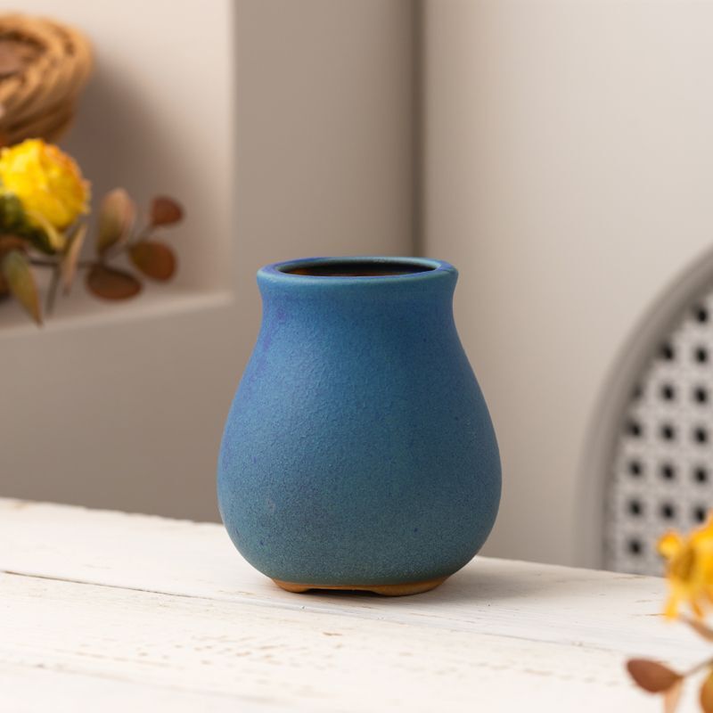 High-Looking Succulent Flower Pots, Ceramic Kilns, Personalized Shapes, Simple Desktop Small Pots, Frosted Stoneware, Breathable and Creative