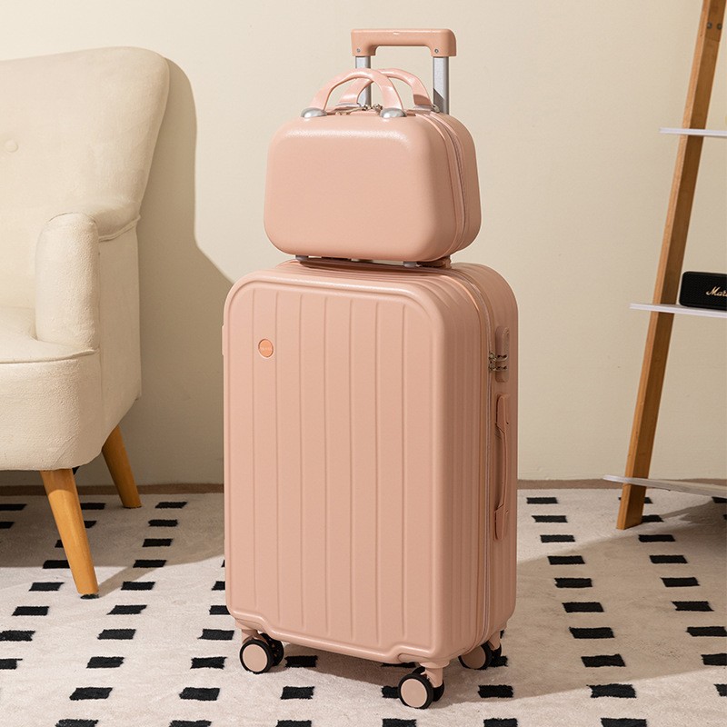 Equipaje maleta de 20 pulgadas hembra color caramelo mudo rueda universal caja de embarque macho pequeño carro ligero al por mayor