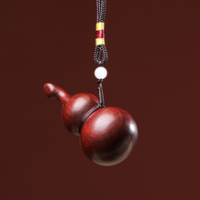 小叶紫檀雕刻葫芦摆件实木葫芦家居客厅装饰红木工艺品乔迁送礼品