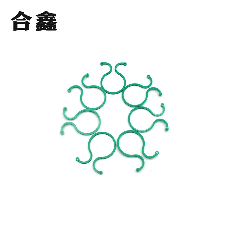 Зажимы для растений в форме цифры 8, зеленые садовые стяжки различных размеров, садовые зажимы из полиэтилена.