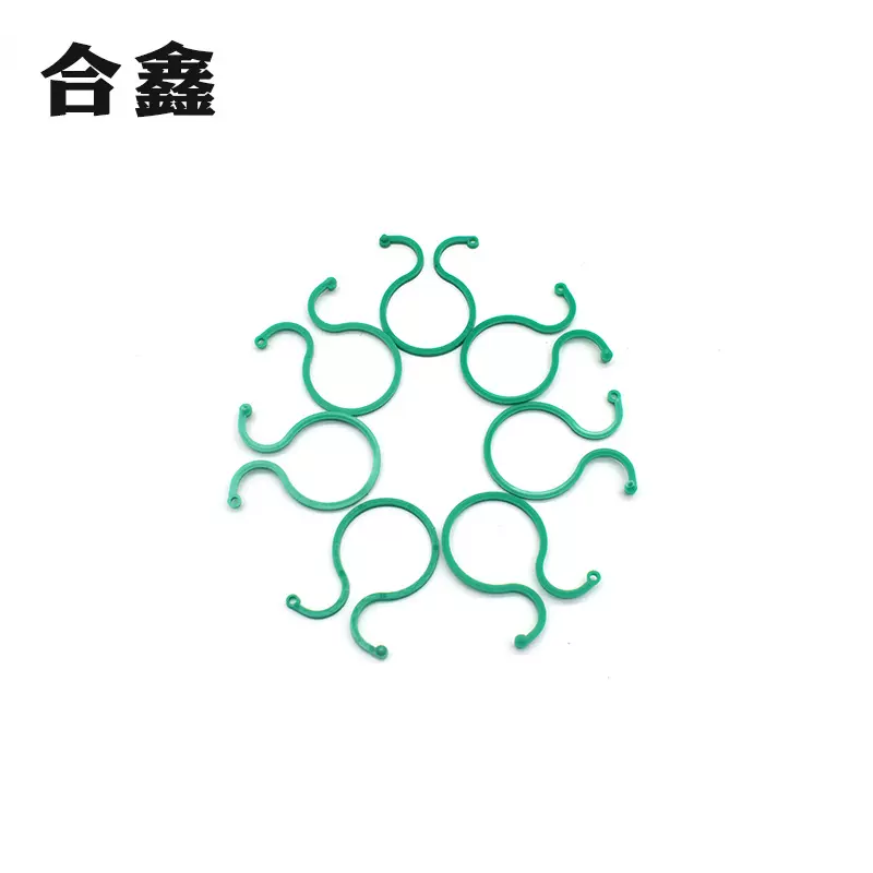 园林用8字型卡扣植物固定夹 绿色园林扎带多尺寸园林 PE园林扣