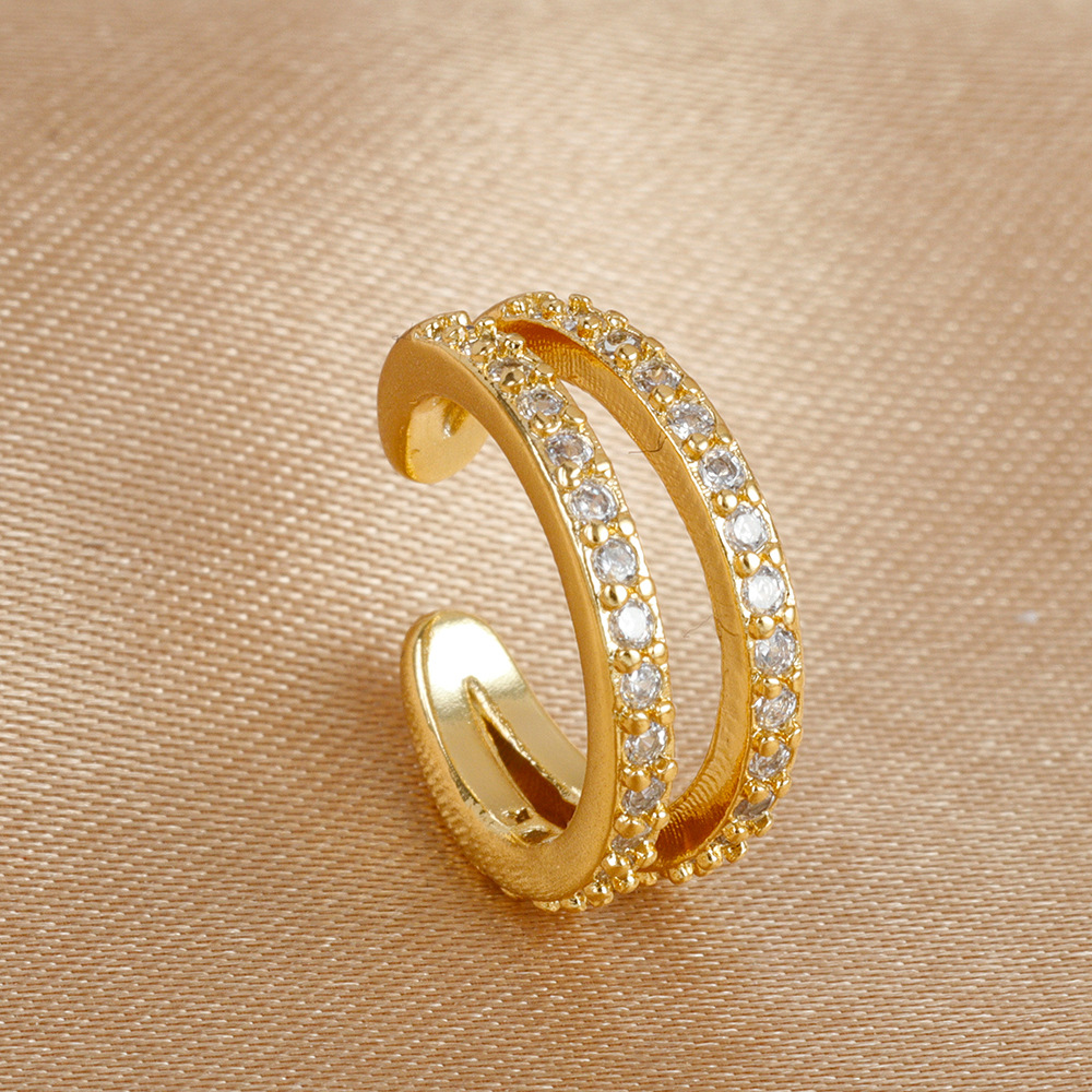 5g Weight None Ear Needle Material Ear Cuffs Classification 1 Piece Quantity Daily Occasion Copper Material C Shape Pattern All Seasons Season Women's Gender Plating Design Classic Style Style 1 Piece Classic Style C Shape Plating Copper Ear Cuffs 5