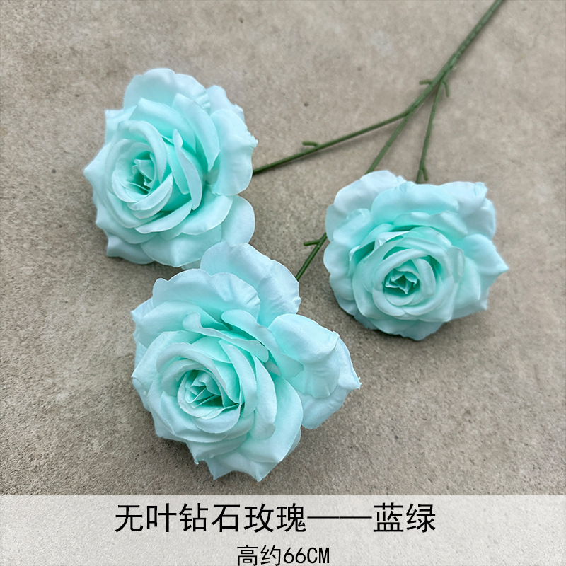 Rosa de diamante azul verde