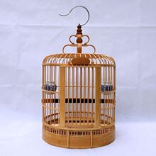 鸟笼子竹制画眉鸟笼川笼八哥鸟笼子大号套配件老料竹鸟笼子厂批发
