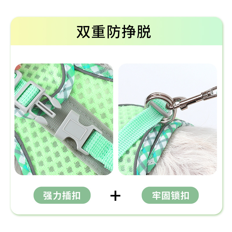 Correa para mascotas transfronteriza correa para el pecho del perro gato Chaleco de perro cuerda para caminar perro cuerda perros medianos y pequeños