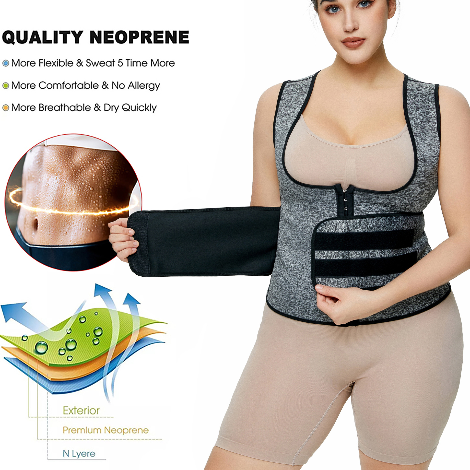 Pantalones de cuerpo de Amazon para mujer, deportes de cintura alta, fitness, ropa de sudor violento, pantalones de sudor de yoga con botones europeos y americanos, pantalones de cintura y abdomen