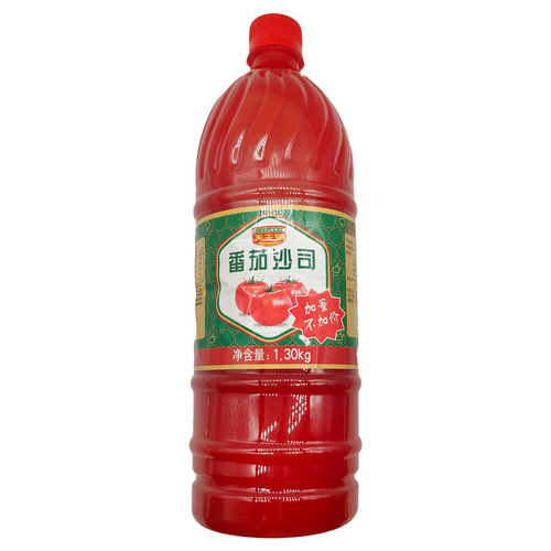 Tomato Sauce 1.3kg Commercial Restaurant Household Seasoning Large Bottle Tomato Ketchup Hand Grabbing Pie Barbecue Sauce Wholesale 