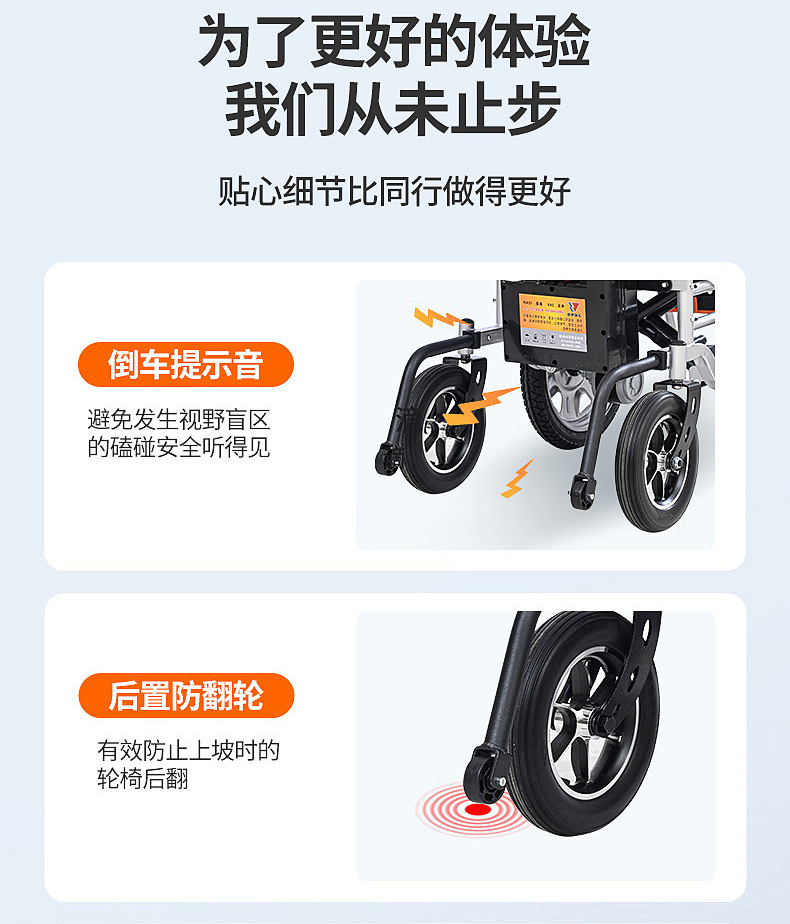Billionaire Elderly Electric Wheelchair with Large Front Wheels, Flexible Folding, Smart Electric Mobility Scooter for Disabled and Elderly