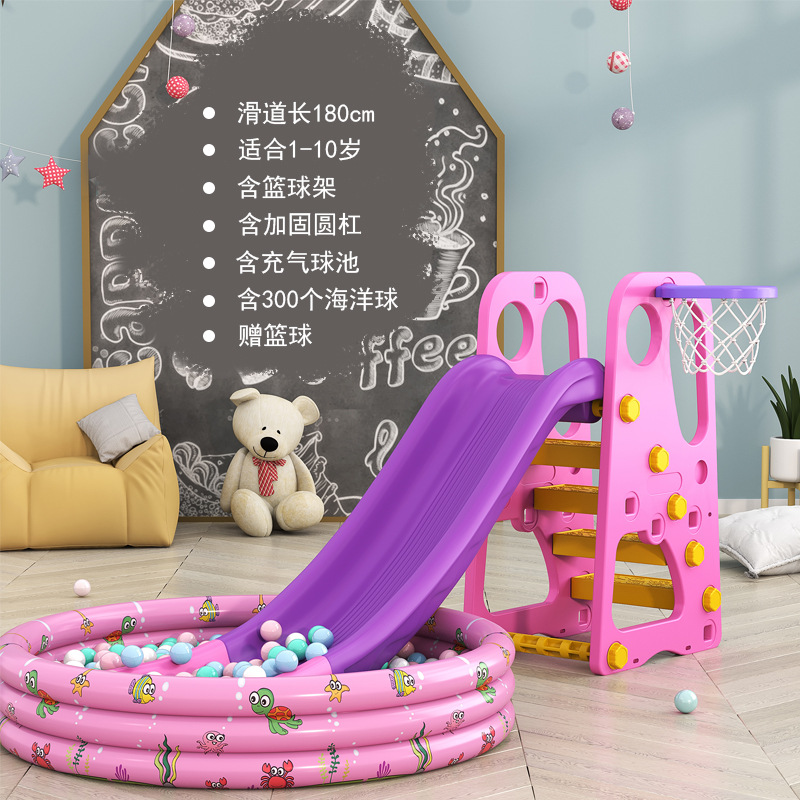 Juguetes de plástico engrosados para niños de 3 a 10 años pequeño hogar parque de atracciones interior hogar bebé bebé tobogán